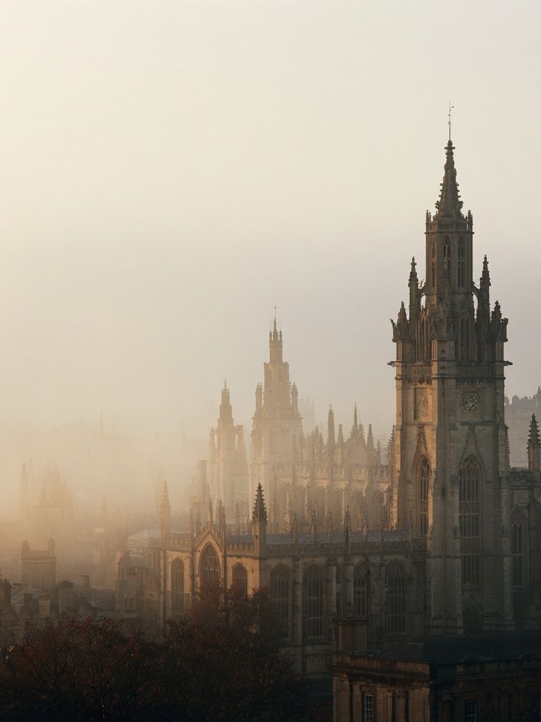 Edinburgh Gothic Skyline Photography Poster. poster — photography art