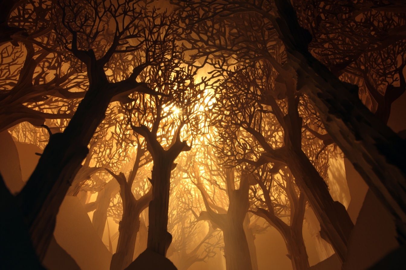 Ethereal Forest Light — Nature Print. poster — nature art