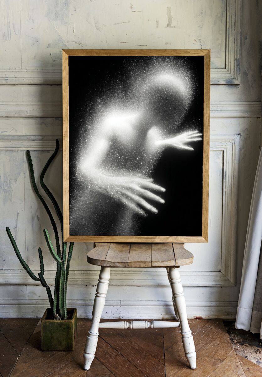 Ethereal Figure — Fine Art Print room preview