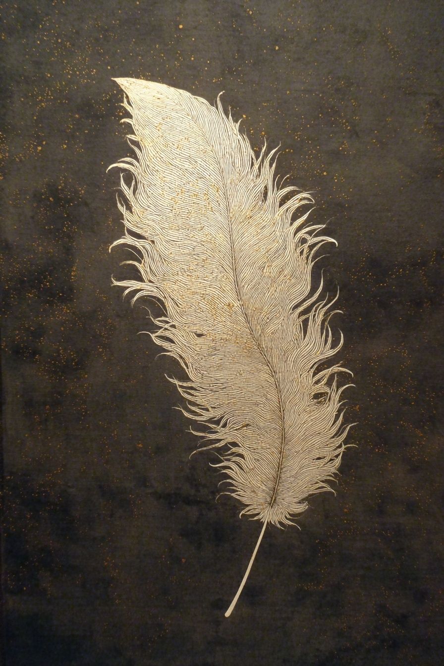Elegant Feather — Minimalist Print. poster detail