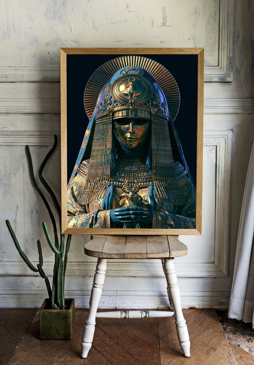 Egyptian Pharaoh Digital Art Poster. — room view 1