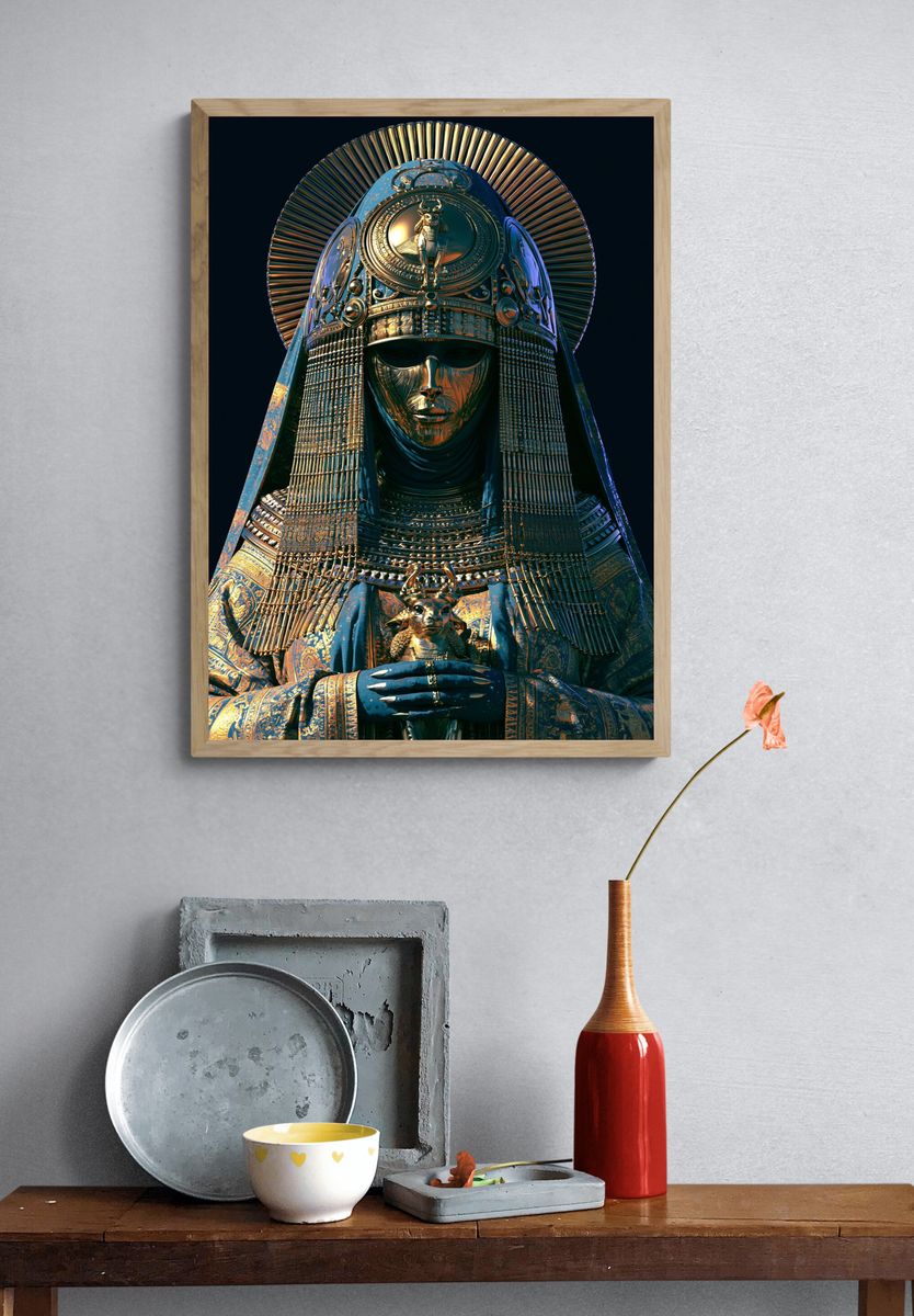 Egyptian Pharaoh Digital Art Poster. — room view 3