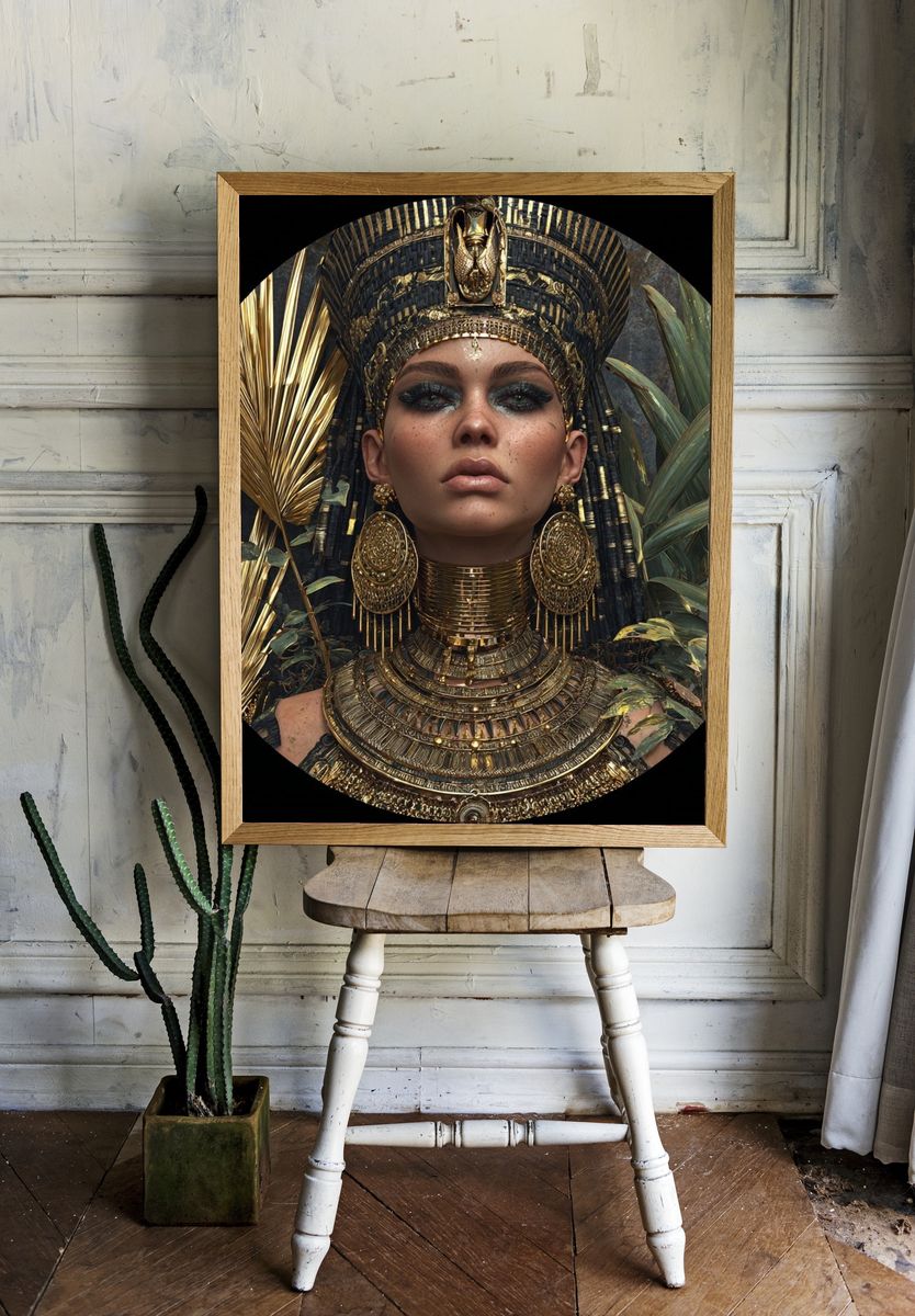 Regal Egyptian Queen — Fine Art Print room preview