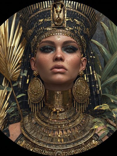 Regal Egyptian Queen — Fine Art Print. poster print