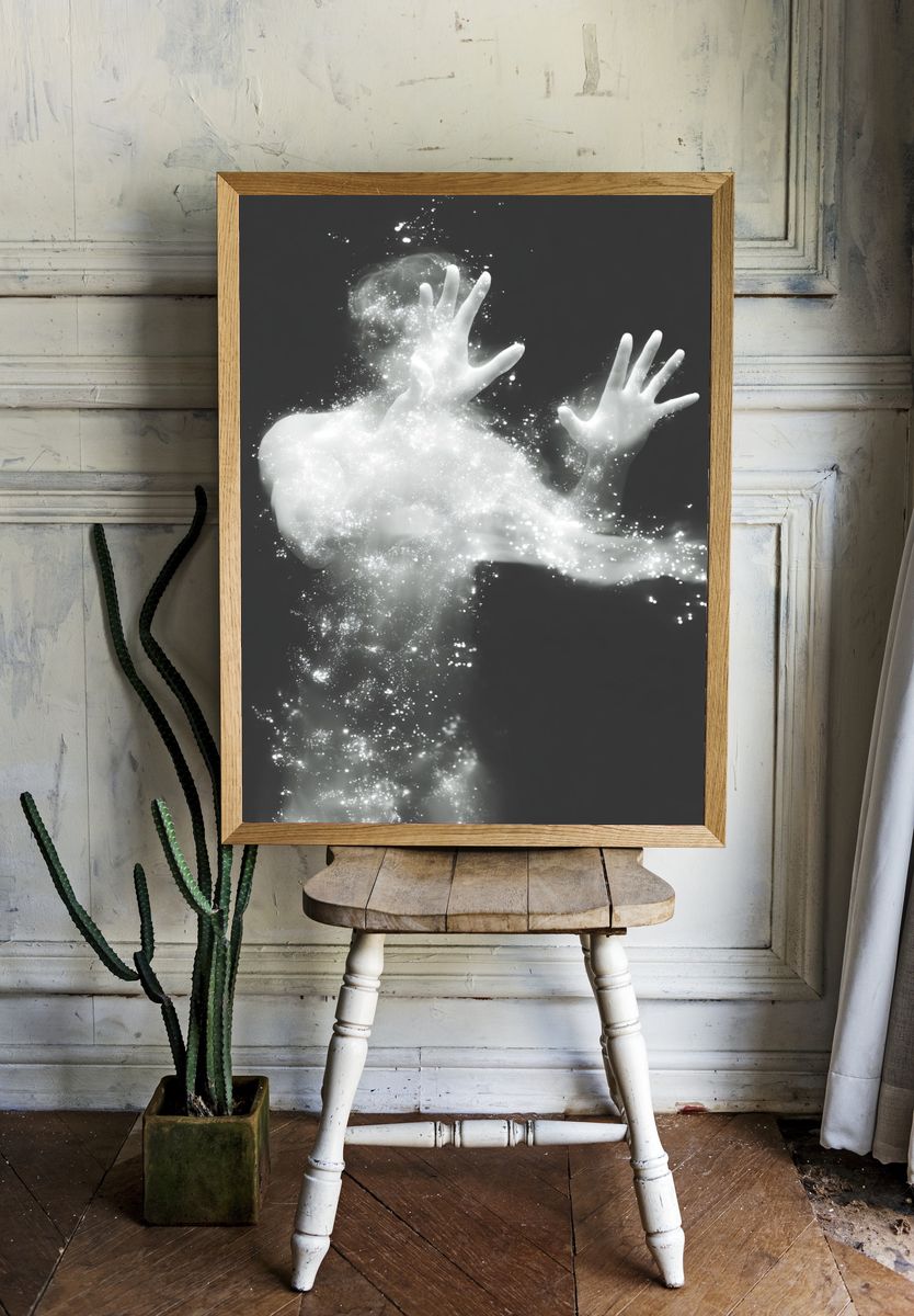 Ethereal Human Form — Fine Art Print room preview