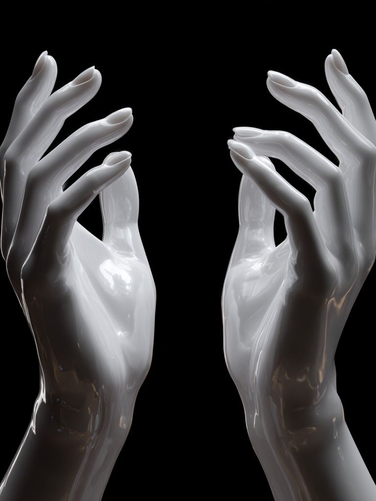 Elegant Hands — Minimalist Print. poster — minimalist art
