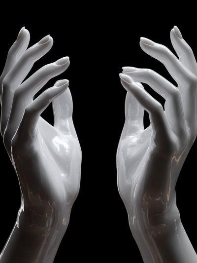Elegant Hands — Minimalist Print. poster