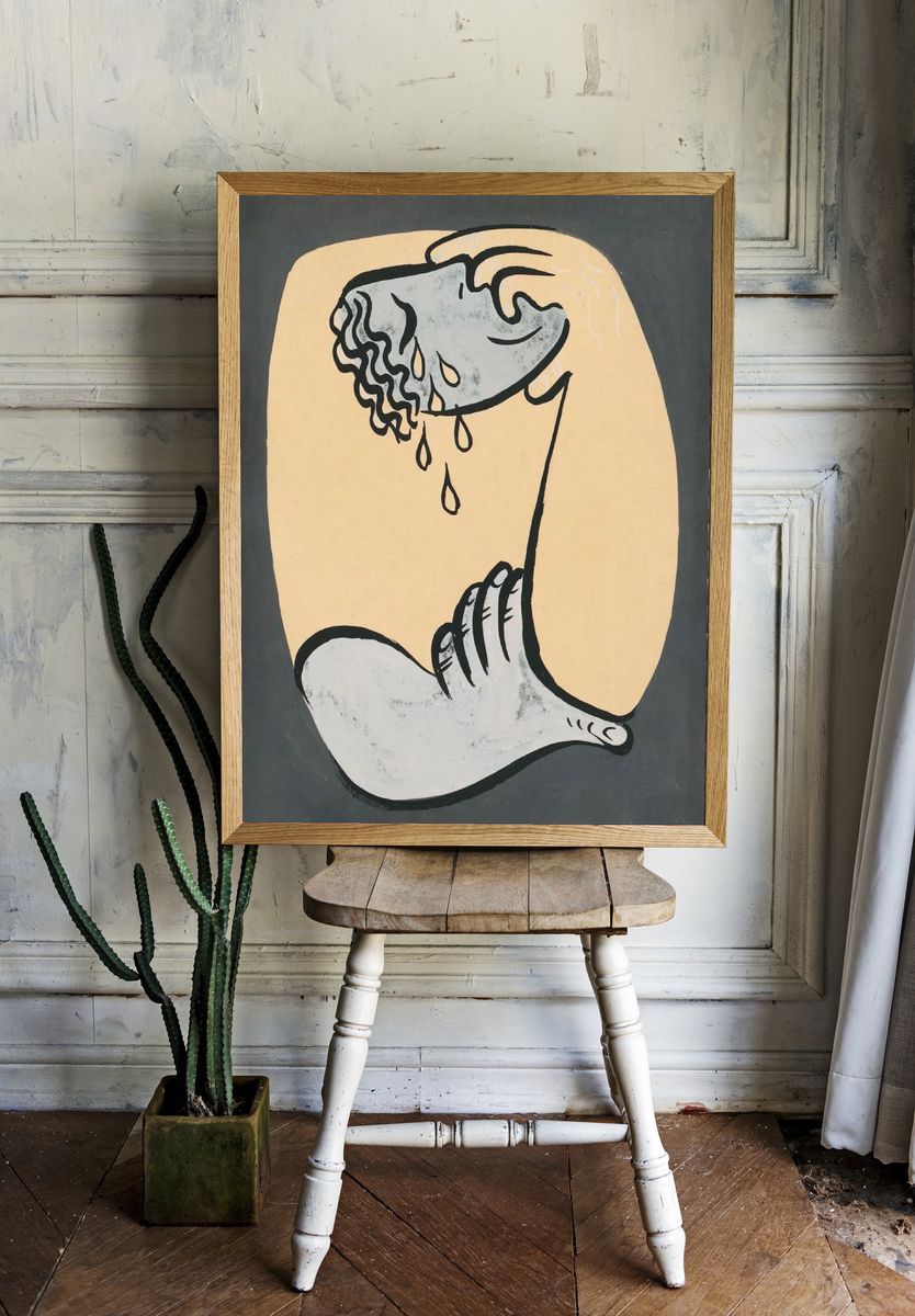 Emotional Hands — Illustration Print room preview