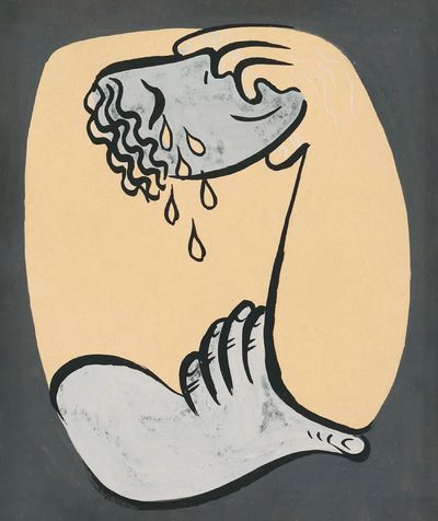 Emotional Hands — Illustration Print. poster print