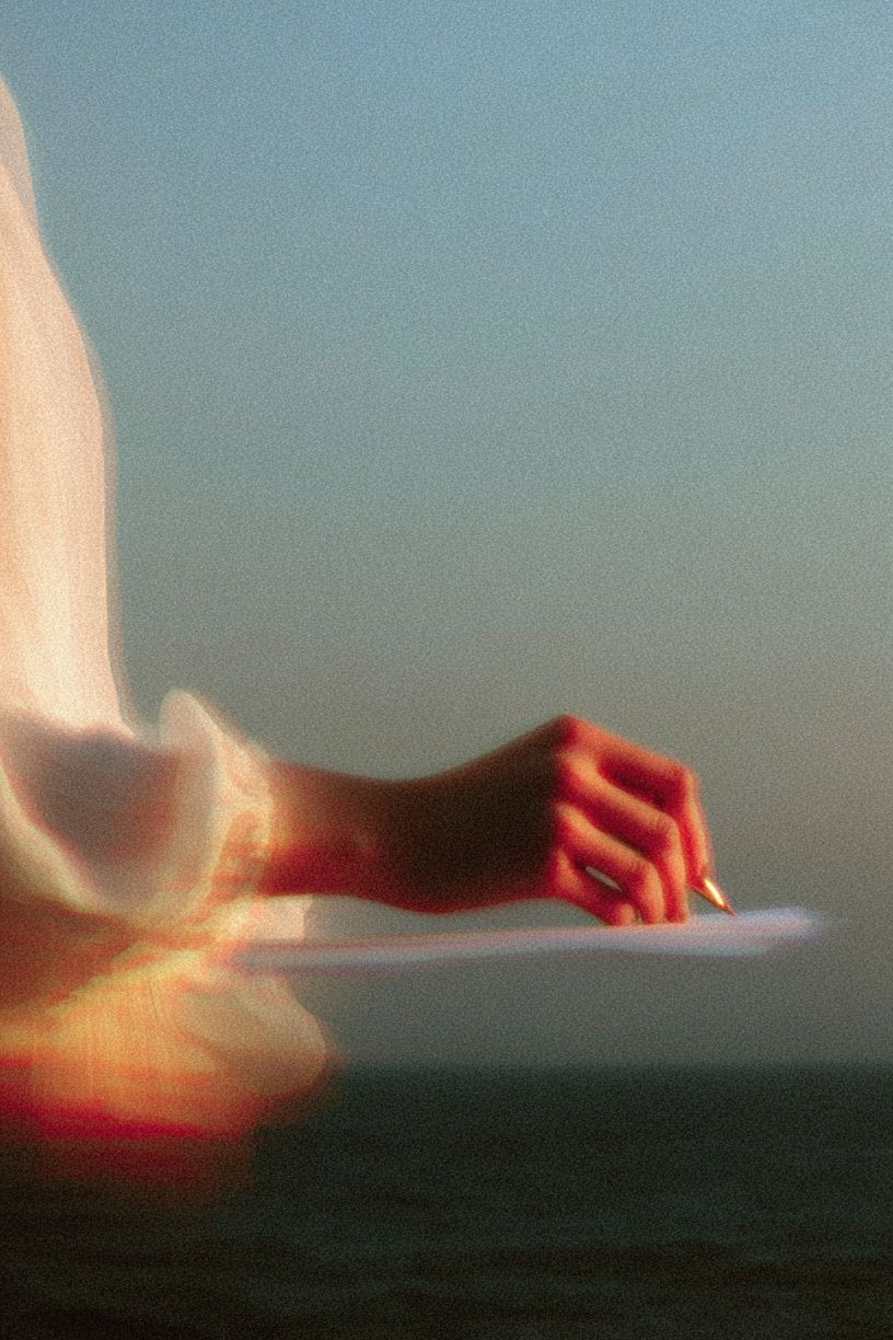 Ethereal Hand Over Water — Fine Art Print. poster — fine-art art