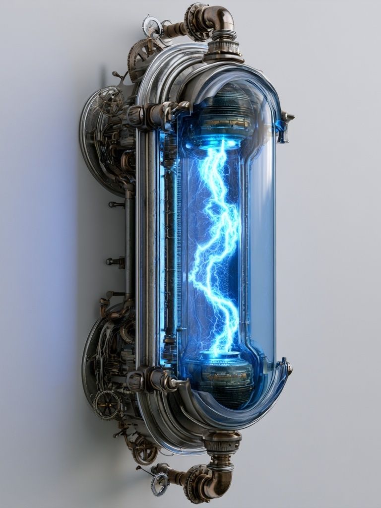 Electric Reactor Sci-Fi Poster. poster — illustration art