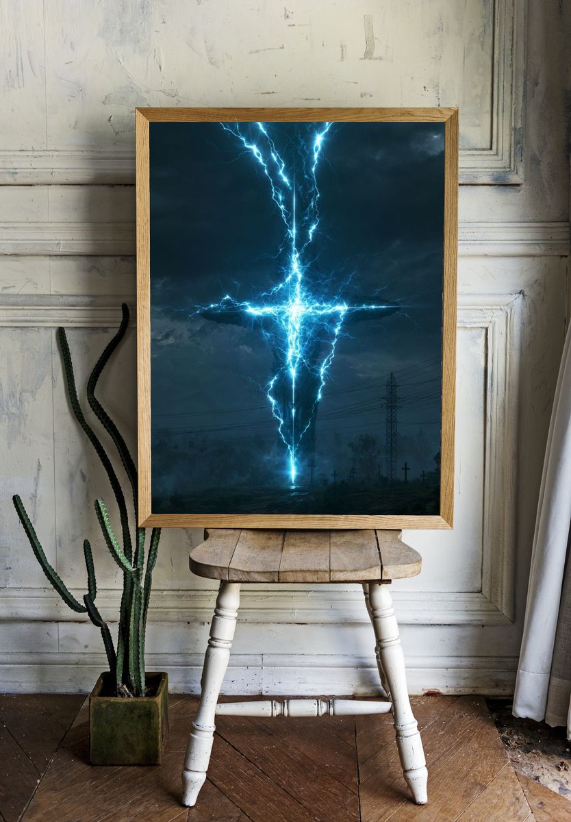 Electric Cross Storm Poster. — room view 1