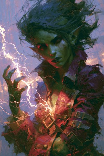Elf Sorcerer Digital Art Poster. poster