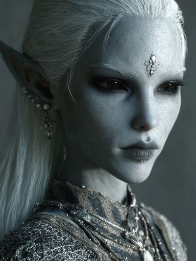 Elven Portrait Fantasy Print.