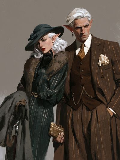 Elven Fashion Portrait Poster.