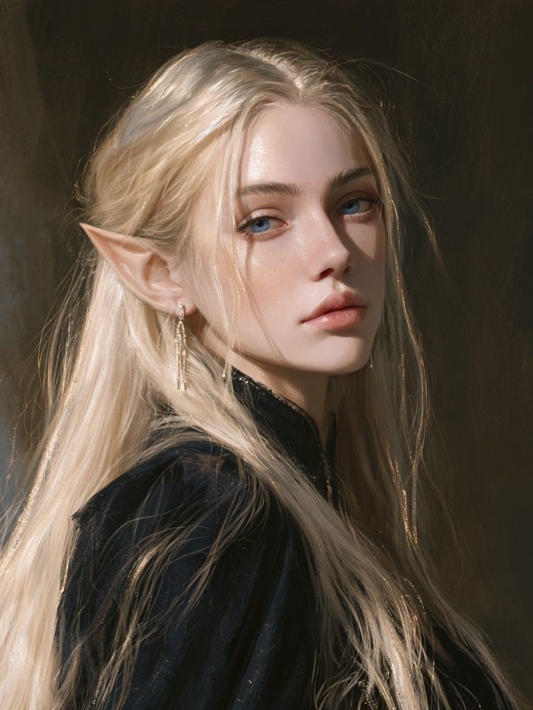 Elf Portrait Photography Poster. poster detail
