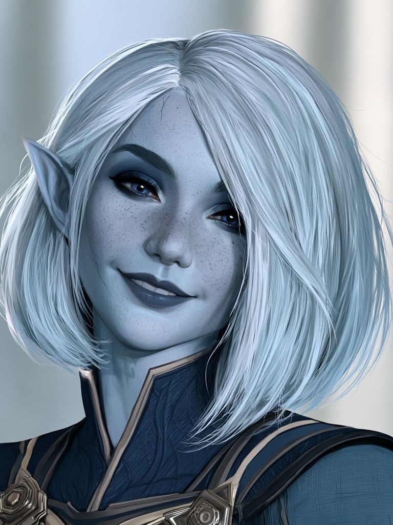 Elf Portrait Digital Art Poster. poster — illustration art