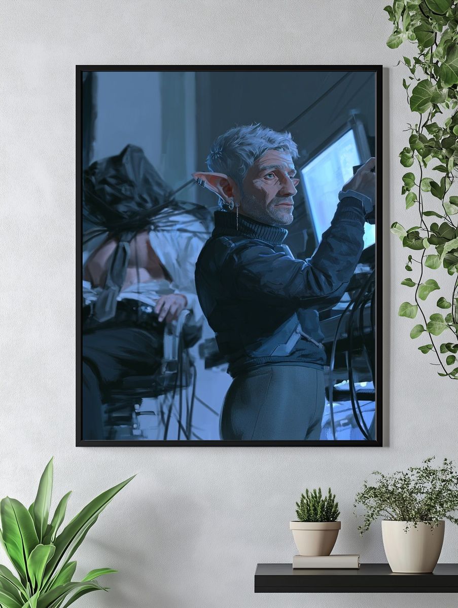 Elf Technician Digital Art Print. — room view 4