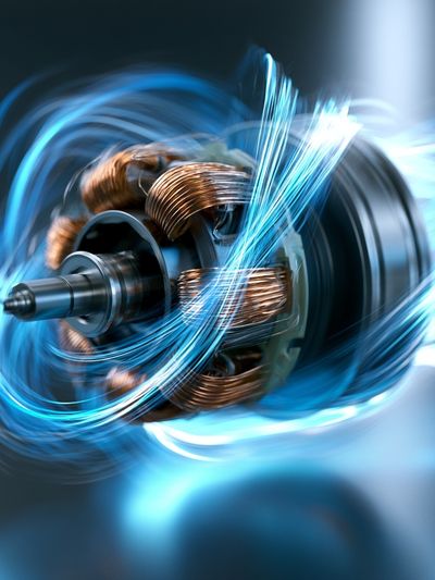 Electric Motor Motion Poster. poster