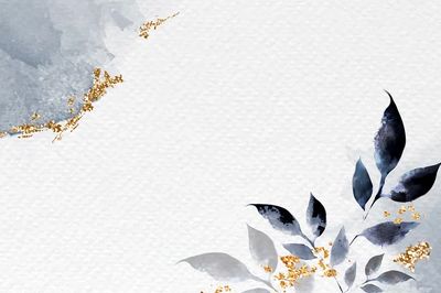 Elegant Leaves Watercolor Poster. poster print