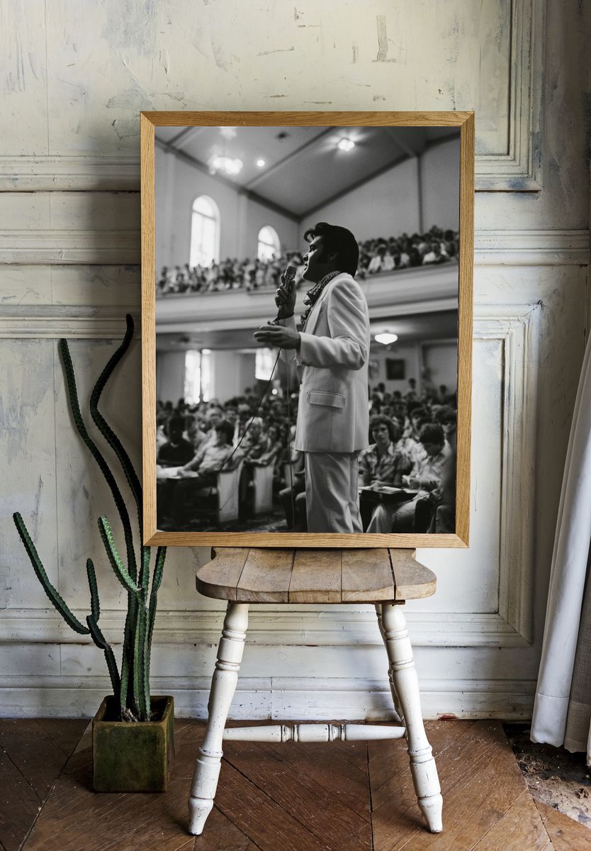 Elvis Presley Church Performance Poster. — room view 1