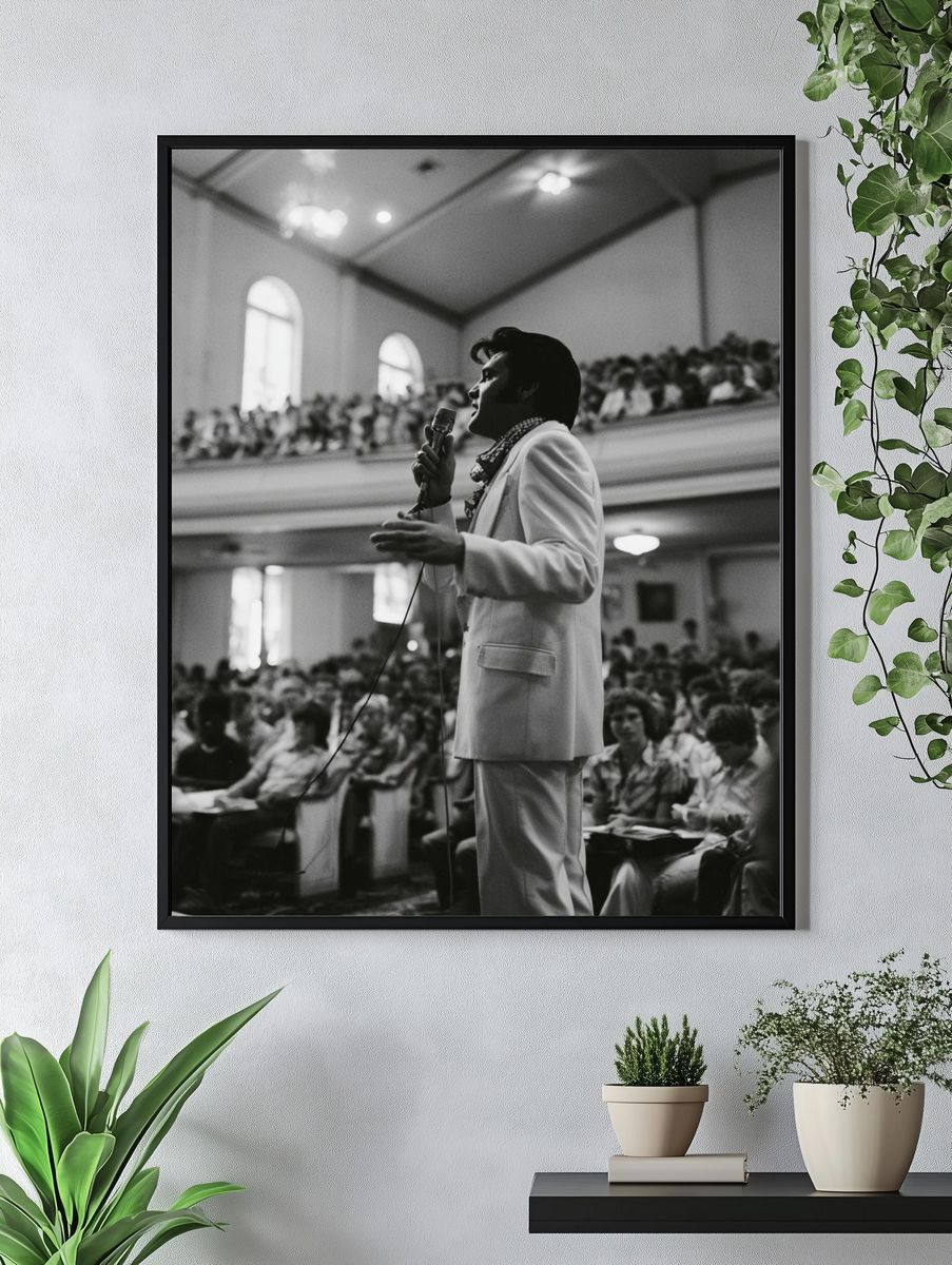 Elvis Presley Church Performance Poster. — room view 4