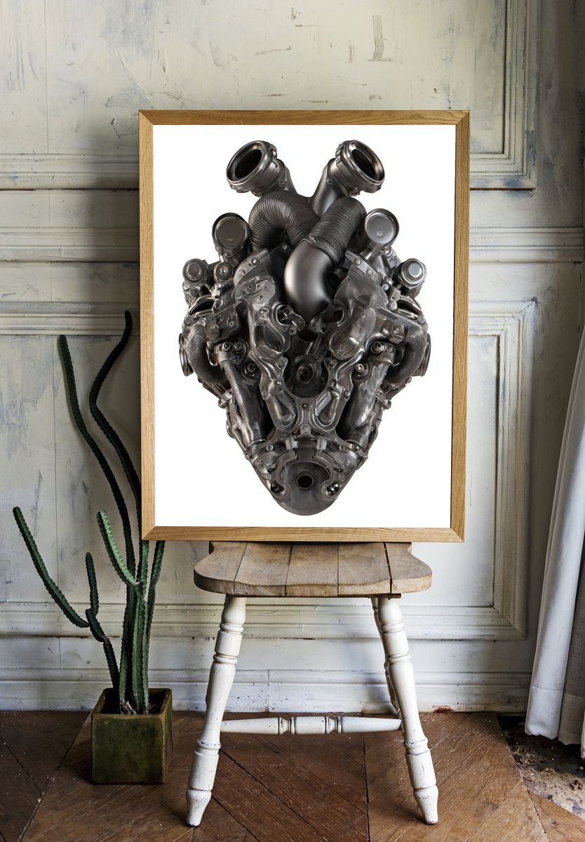 Engine Block — Industrial Print. — room view 1