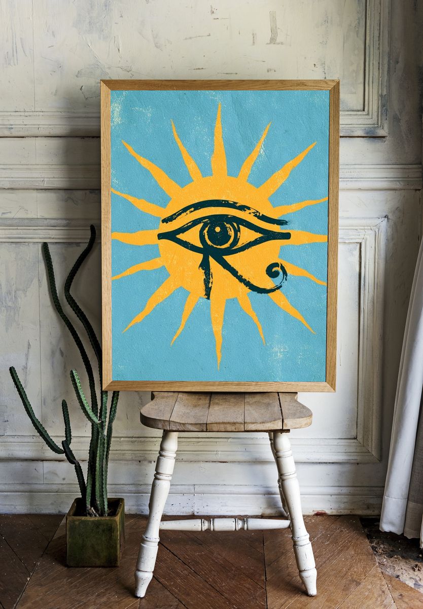 Eye of Ra Symbol Poster. — room view 1