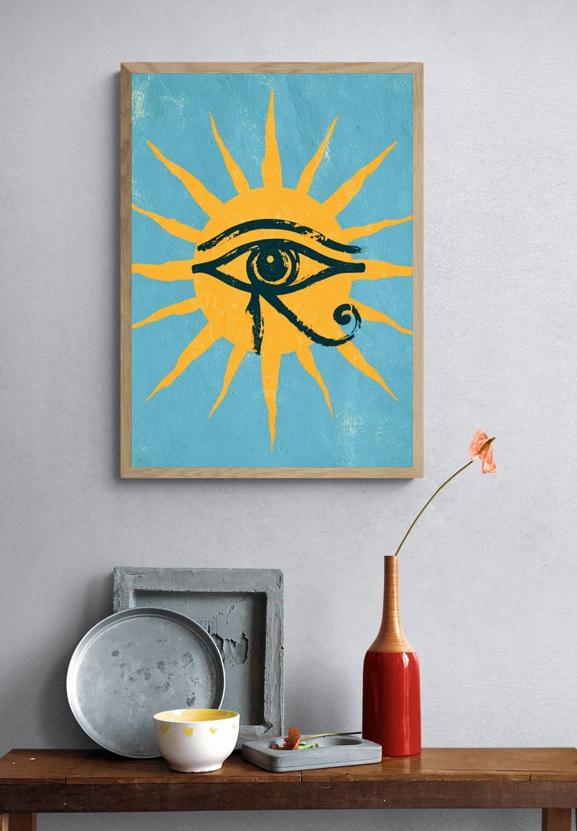 Eye of Ra Symbol Poster. — room view 3