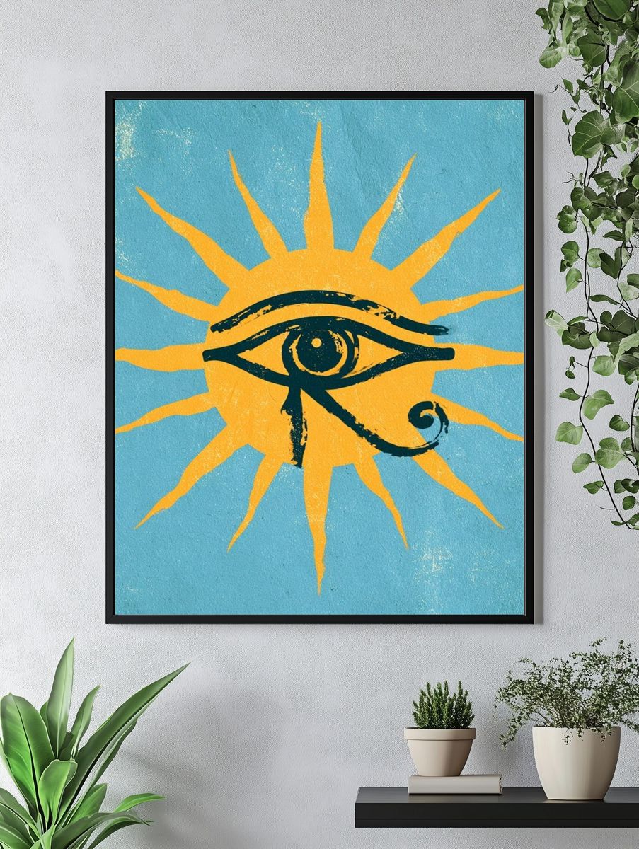 Eye of Ra Symbol Poster. — room view 4