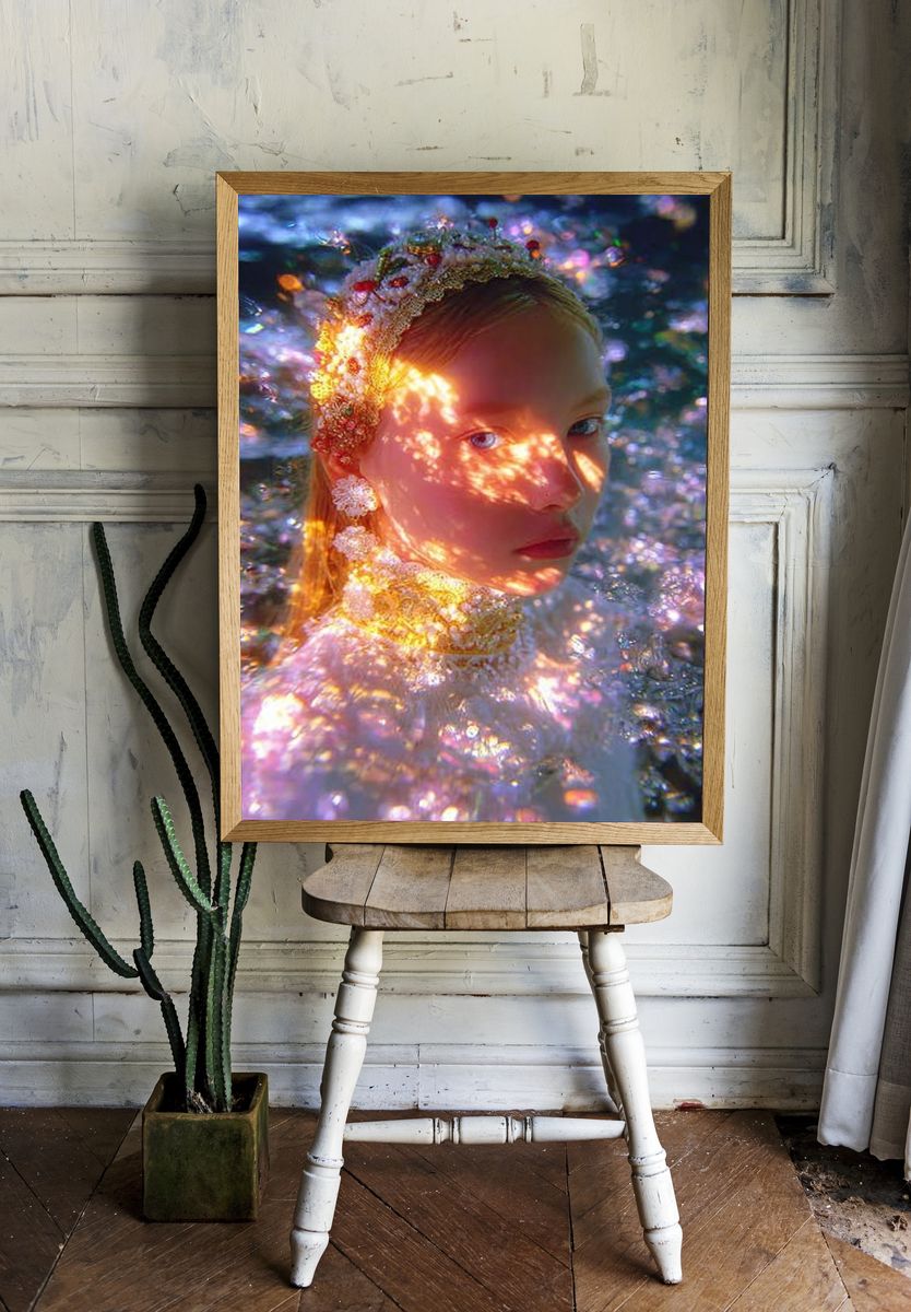 Ethereal Portrait — Fine Art Print. room preview