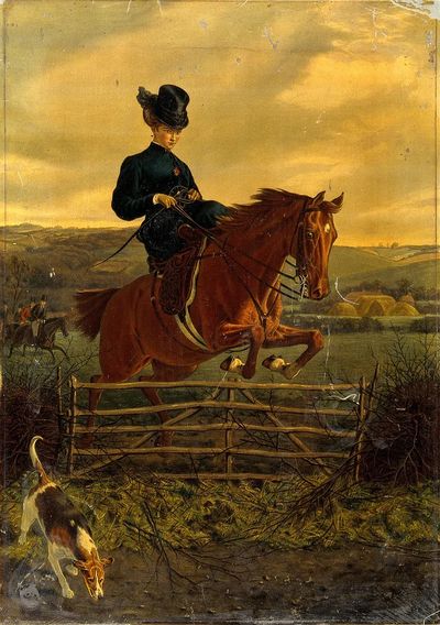 Equestrian Rider Jumping — Fine Art Print. poster