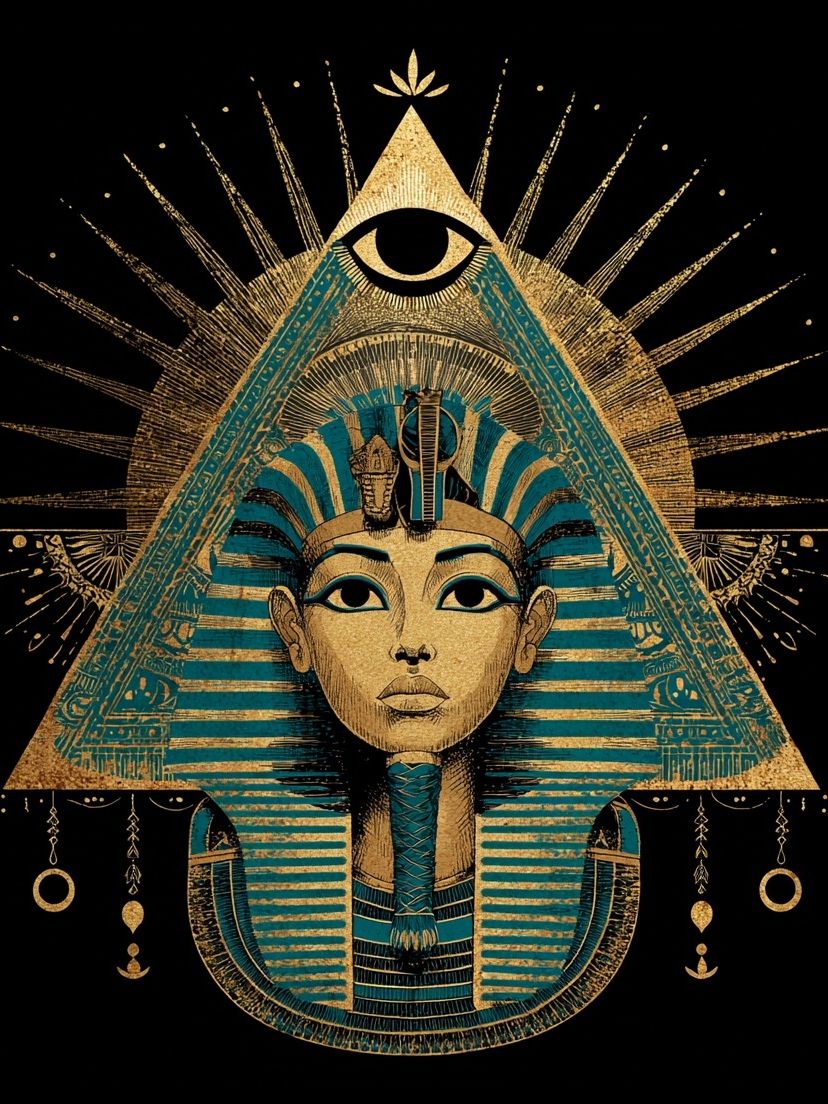 Egyptian Queen — Illustration Print. poster — illustration art