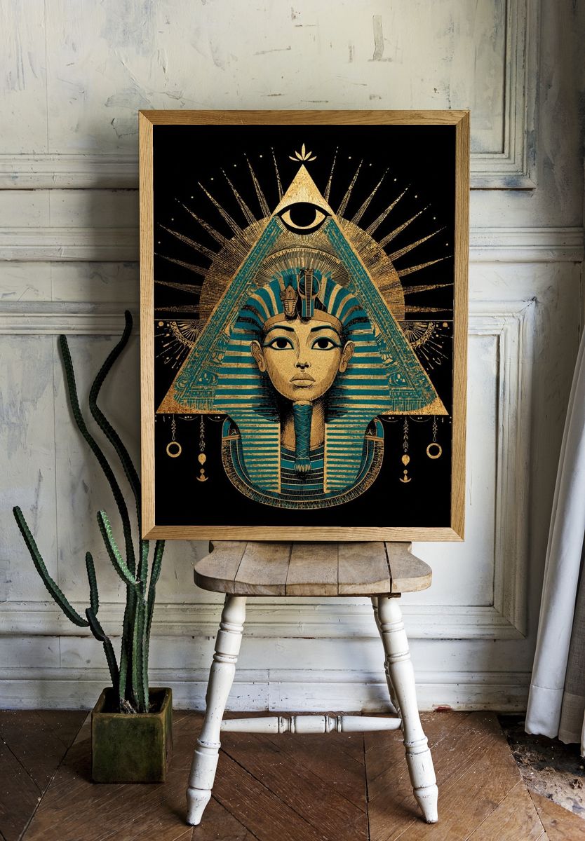 Egyptian Queen — Illustration Print room preview