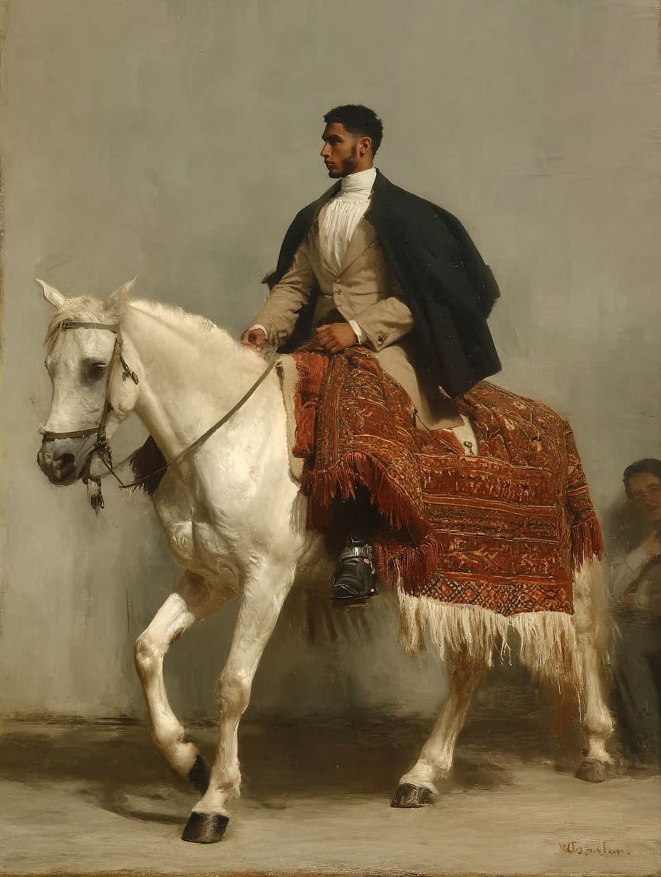 Equestrian Portrait — Fine Art Print. poster detail