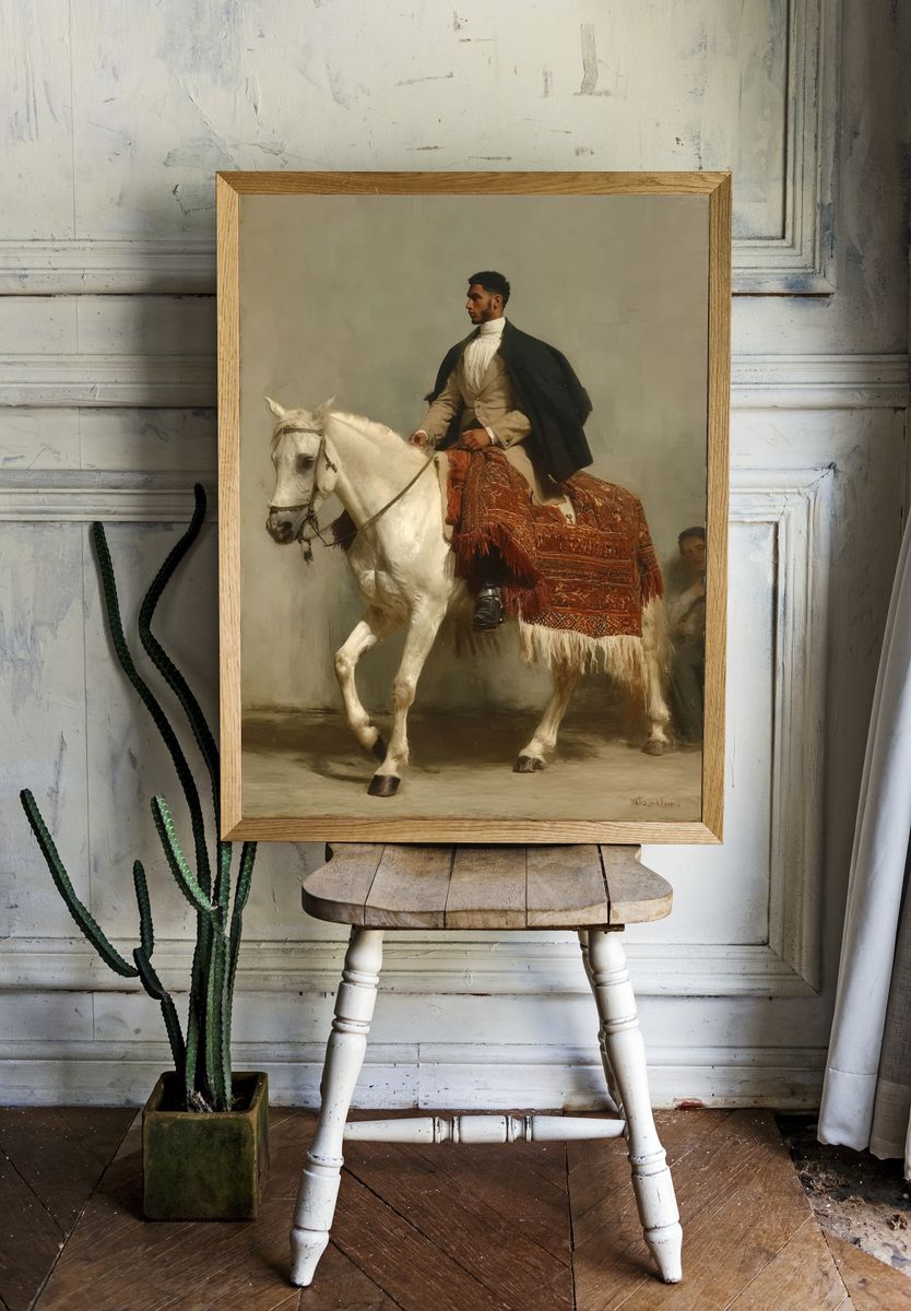 Equestrian Portrait — Fine Art Print. — room view 1