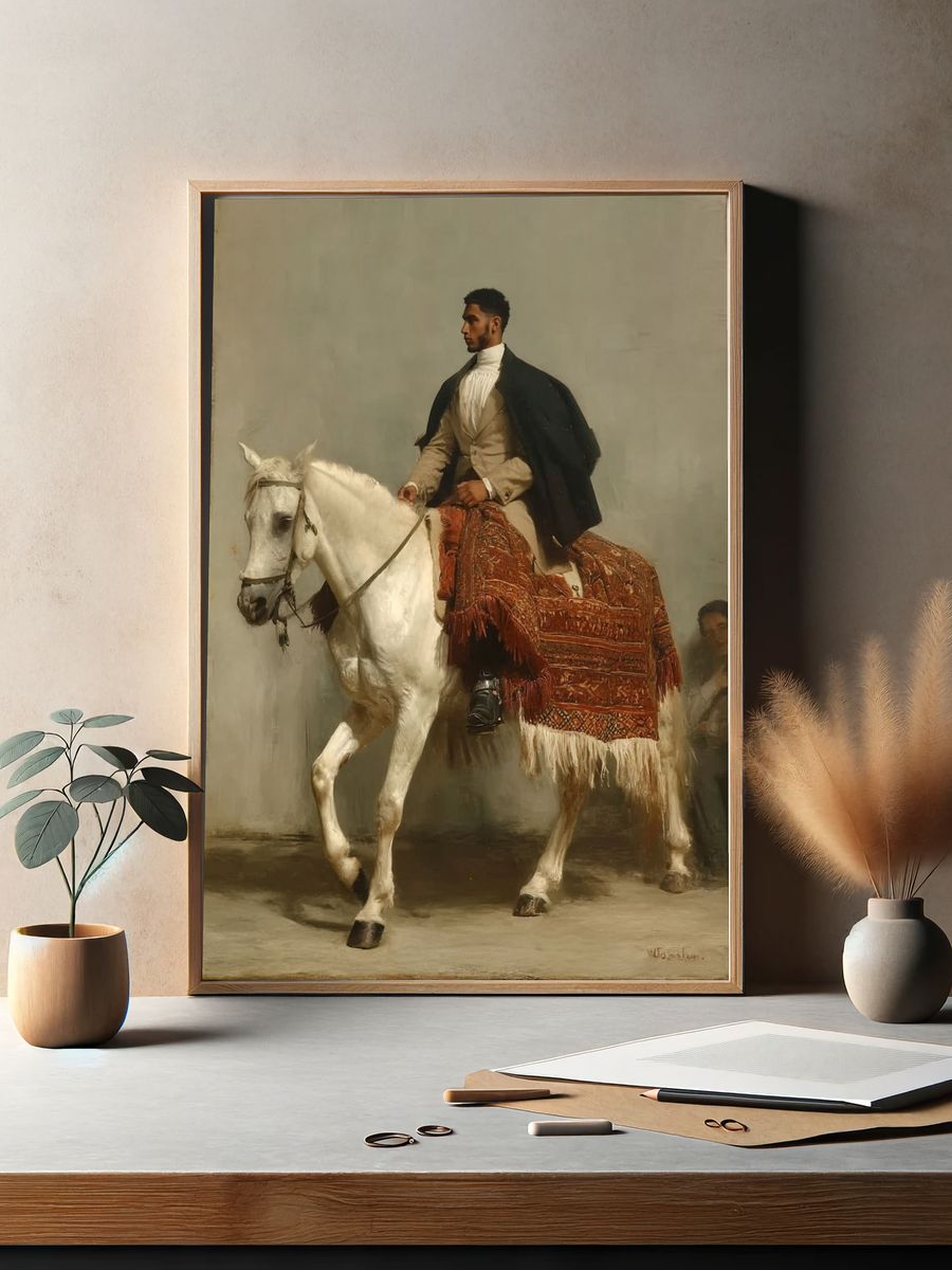 Equestrian Portrait — Fine Art Print. — room view 2