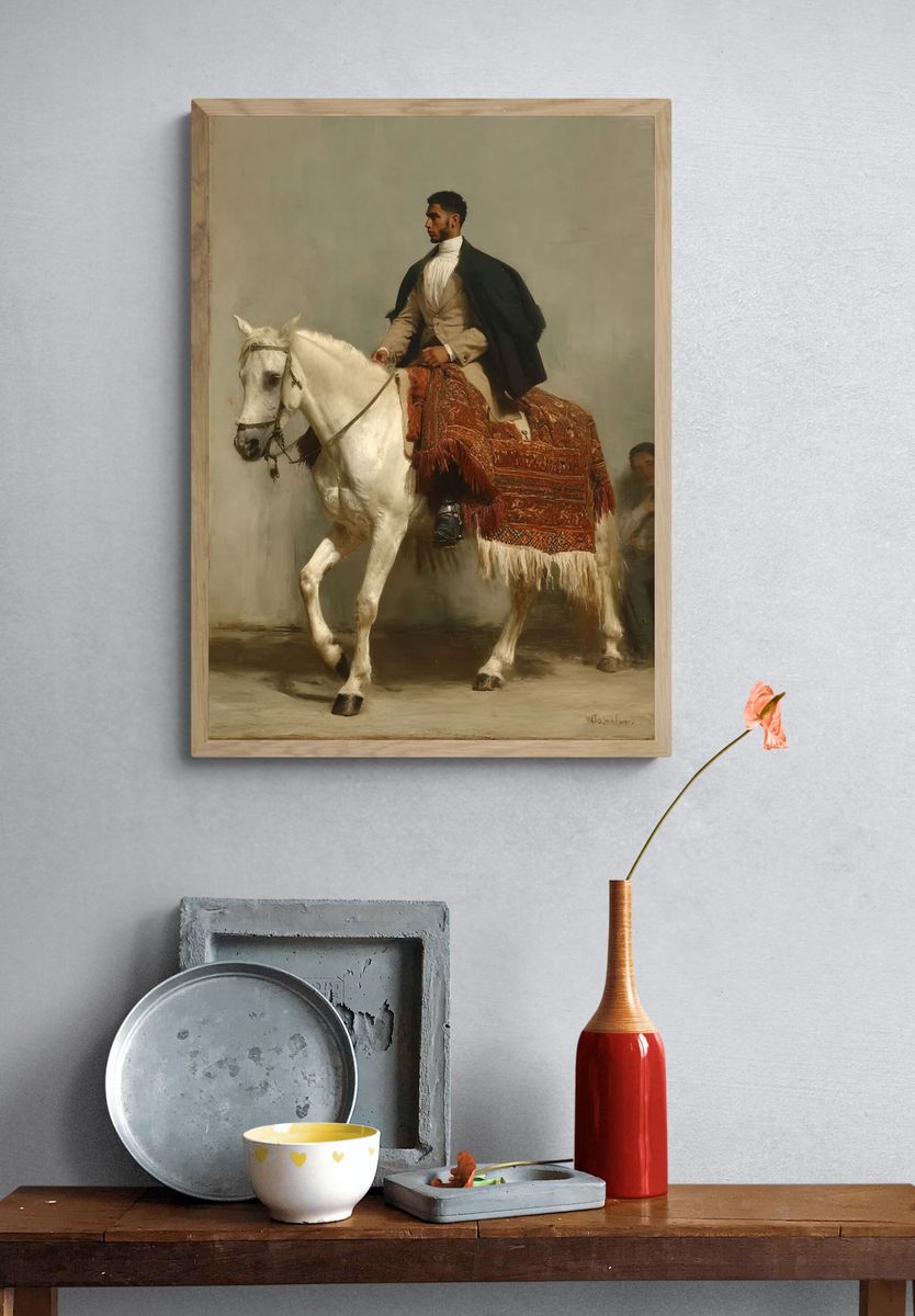 Equestrian Portrait — Fine Art Print. — room view 3