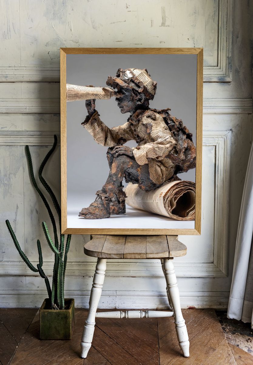 Explorer Sculpture — Fine Art Print. room preview