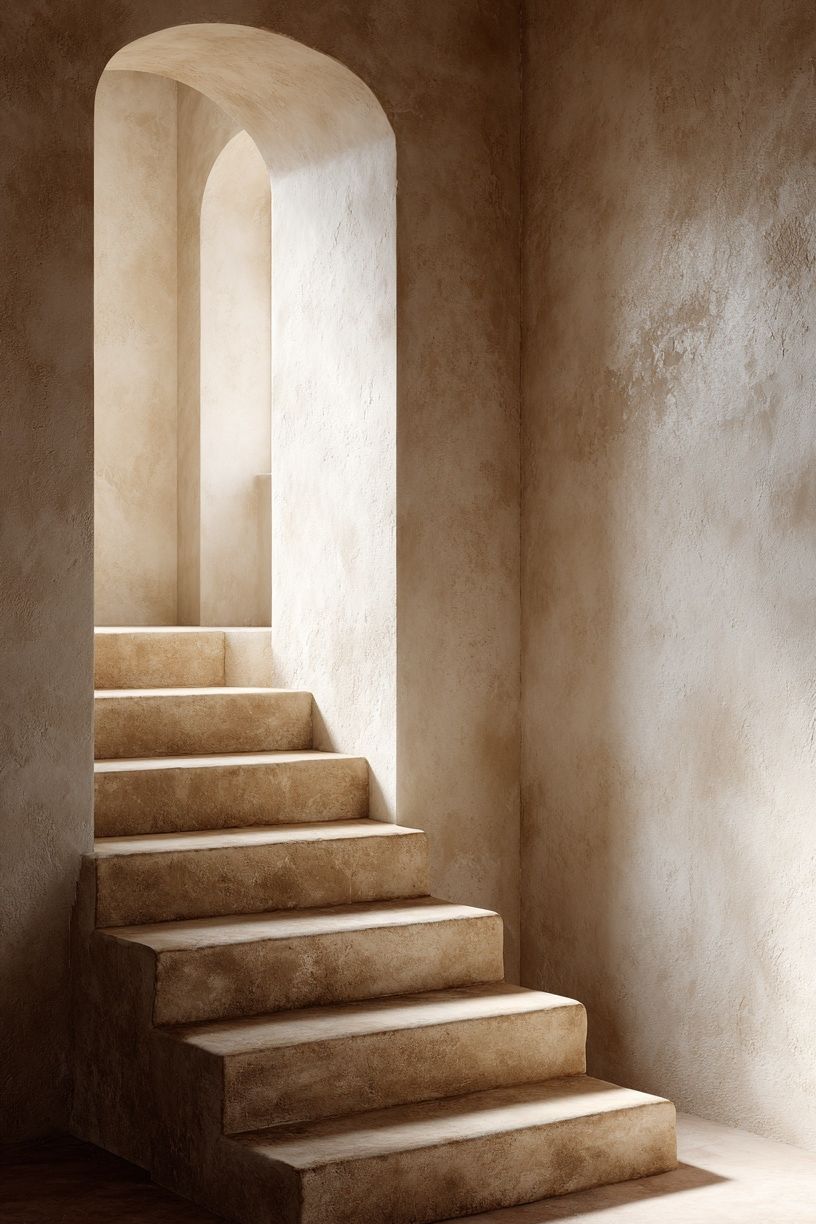 Elegant Staircase — Minimalist Print. poster — minimalist art
