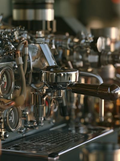 Espresso Machine Photography Poster.