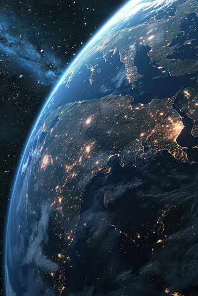 Earth from Space — Space Print. poster print