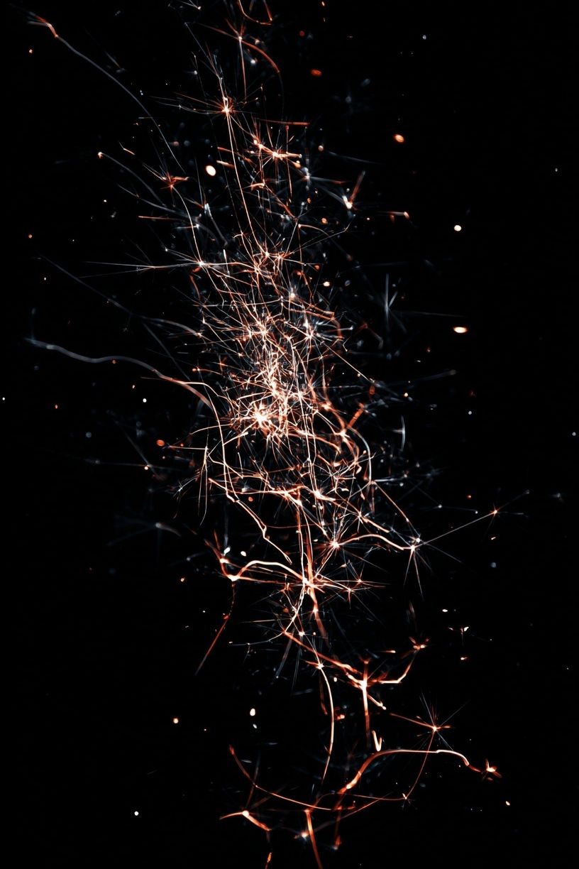 Electric Sparks — Abstract Print. poster detail