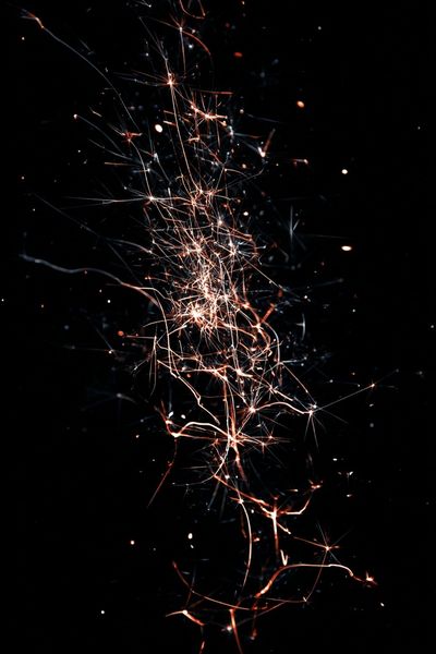 Electric Sparks — Abstract Print. poster