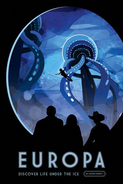 Europa — Space Travel Poster