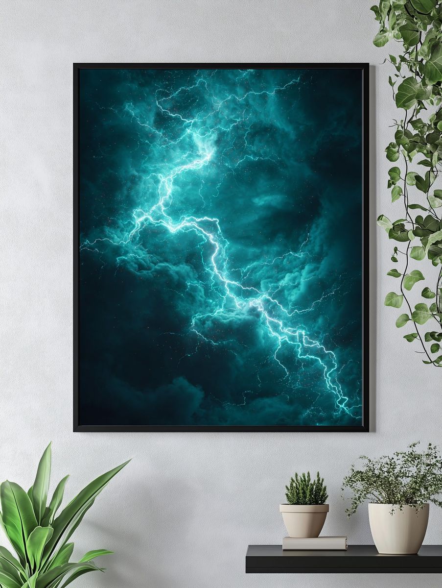 Electric Storm — Fine Art Print. — room view 4