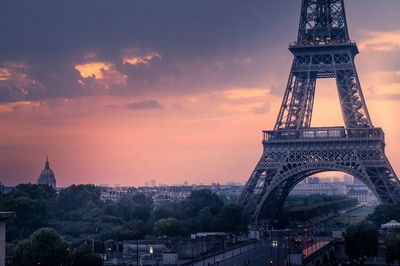 Eiffel Tower at Sunset Poster. poster print