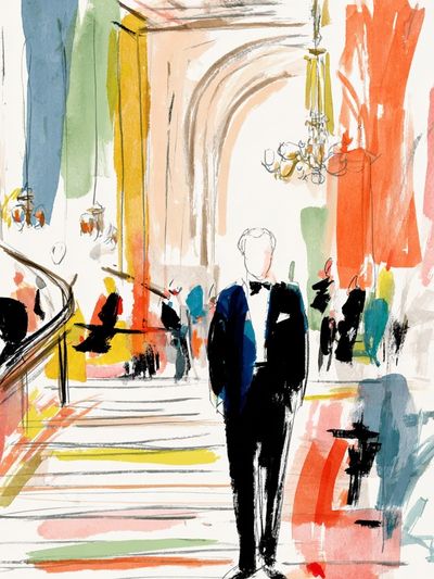 Elegant Evening — Illustration Print. poster print