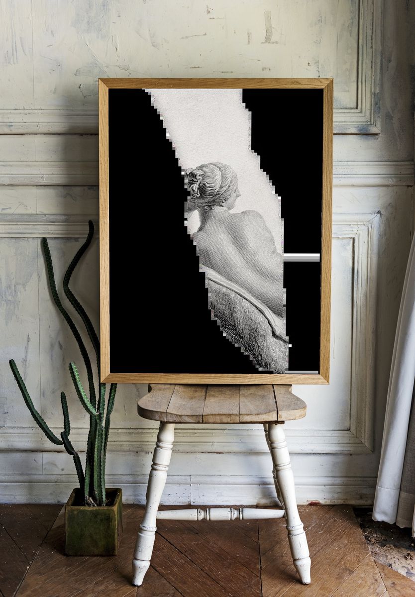 Elegant Woman — Fine Art Print room preview
