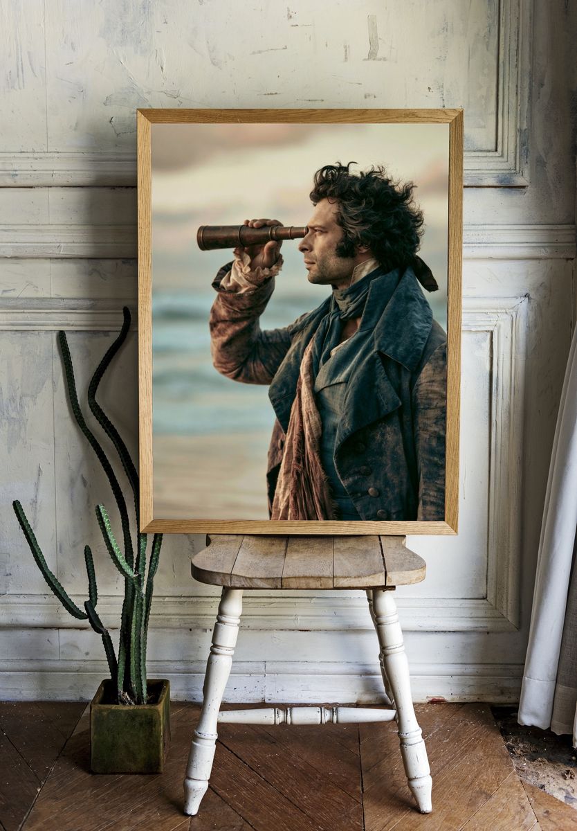 Seaside Explorer Portrait Print. — room view 1